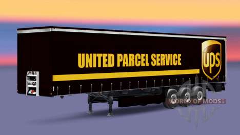 Haut-United Parcel Service auf einen Vorhang sem für Euro Truck Simulator 2