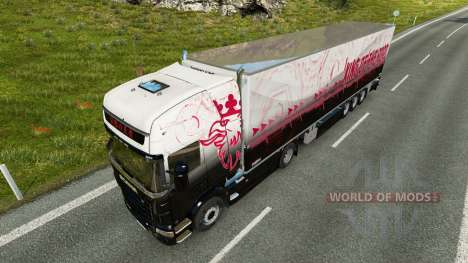 Haut King of The Road auf der Zugmaschine Scania für Euro Truck Simulator 2
