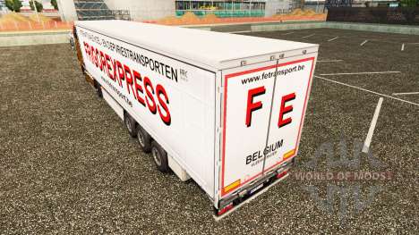 Haut Frigorexpress auf einen Vorhang semi-traile für Euro Truck Simulator 2