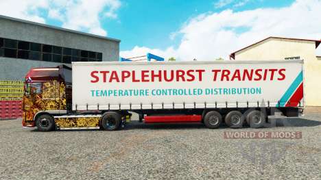 Staplehurst Transits de la peau sur la semi-remo pour Euro Truck Simulator 2