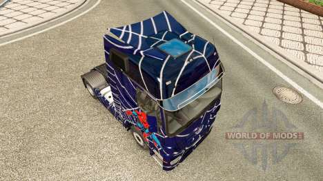 Haut Spider-Man auf eine Zugmaschine Mercedes-Be für Euro Truck Simulator 2