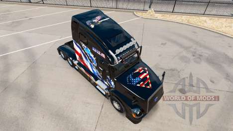 Drapeau américain de la peau pour les camions Vo pour American Truck Simulator