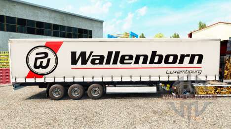Wallenborn de la peau sur la semi-remorque à rid pour Euro Truck Simulator 2