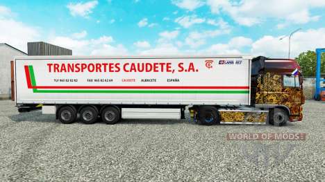 Haut Transportes Caudete S. A. curtain semi-trai für Euro Truck Simulator 2