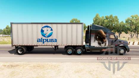 Haut Alpura der Metall-Anhänger für American Truck Simulator