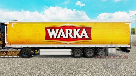 Haut Warka Vorhang semi-trailer für Euro Truck Simulator 2