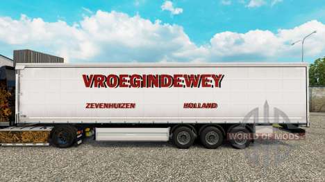 Haut Vroegindewey Vorhang semi-trailer für Euro Truck Simulator 2