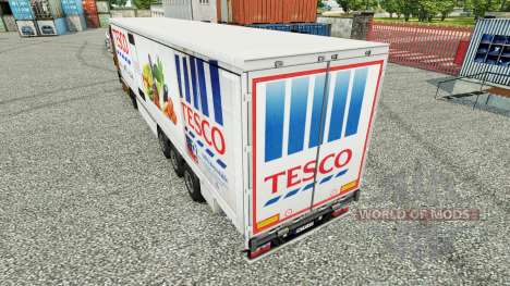 Haut Tesco Vorhang semi-trailer für Euro Truck Simulator 2