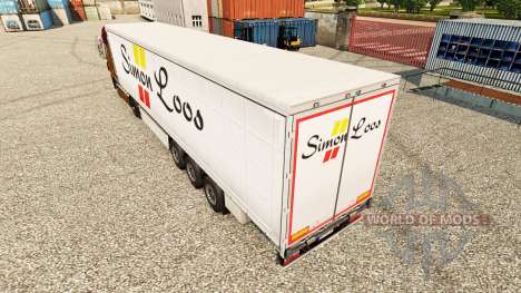 Simon Loos Haut Vorhang semi-trailer für Euro Truck Simulator 2