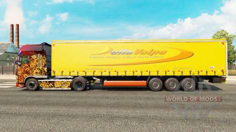Haut DellaVolpe auf einen Vorhang semi-trailer für Euro Truck Simulator 2