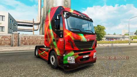 Rouge Effet peau pour Iveco tracteur pour Euro Truck Simulator 2