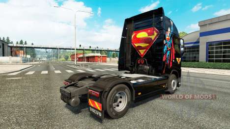 Superman skin für Volvo-LKW für Euro Truck Simulator 2
