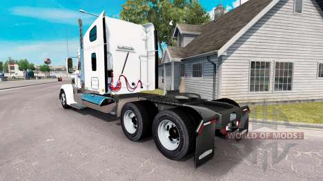 La peau sur la FedEx camion Freightliner Coronad pour American Truck Simulator