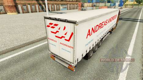 La peau Andreas Andresen sur rideau semi-remorqu pour Euro Truck Simulator 2