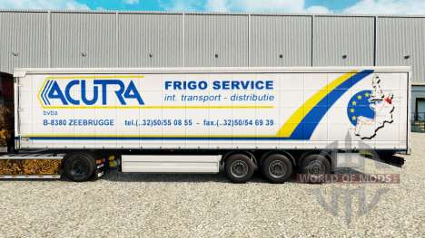 Haut Acutra auf einen Vorhang semi-trailer für Euro Truck Simulator 2