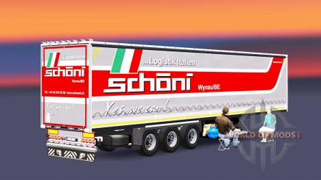 Curtain-side-Sattelanhänger Schoeni für Euro Truck Simulator 2