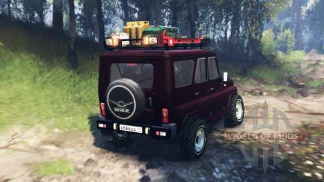 UAZ-315195 chasseur turbo v3.0 pour Spin Tires