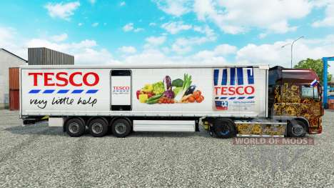 Haut Tesco Vorhang semi-trailer für Euro Truck Simulator 2