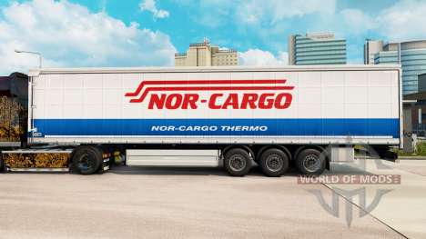 La peau Nor-Cargo Thermo sur un rideau semi-remo pour Euro Truck Simulator 2