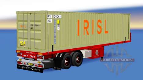La semi-remorque-camion conteneur Irisl pour American Truck Simulator