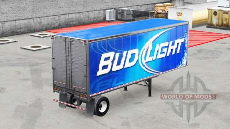 Haut Bud Light metal auf dem Anhänger für American Truck Simulator