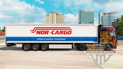 Haut Nor-Cargo Thermo auf einen Vorhang semi-tra für Euro Truck Simulator 2