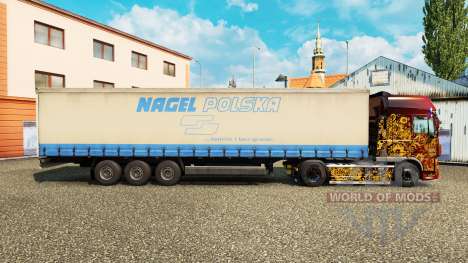 La peau sur Nagel Polska rideau semi-remorque pour Euro Truck Simulator 2