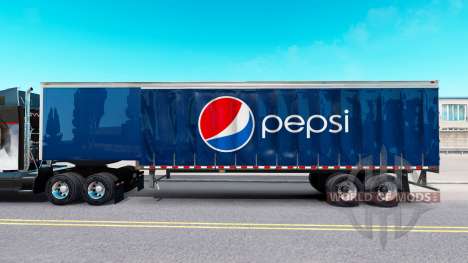 Haut Pepsi auf einen Vorhang semi-trailer für American Truck Simulator