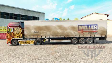 Weller Spedition de la peau sur la semi-remorque pour Euro Truck Simulator 2