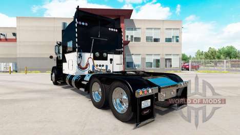 Die Haut Weiß Z-Streifen auf der truck-Peterbilt für American Truck Simulator