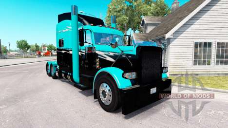 La peau Verte Splash pour le camion Peterbilt 38 pour American Truck Simulator