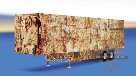 La peau de Rouille sur frigorifique semi-remorqu pour American Truck Simulator