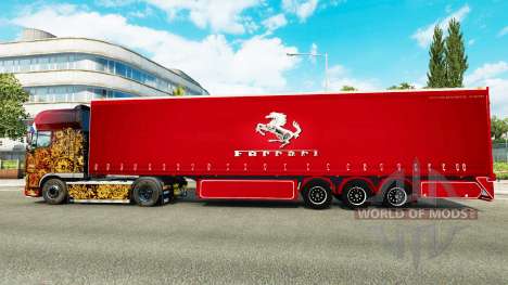 Vorhang semi-trailer-Ferrari für Euro Truck Simulator 2