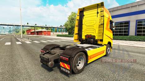 Coloration jaune de la peau pour Volvo camion pour Euro Truck Simulator 2