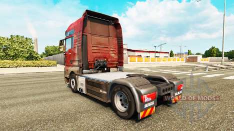 La peau Sale sur le camion de l'HOMME pour Euro Truck Simulator 2