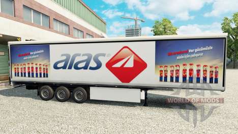 La peau Aras sur frigorifique semi-remorque pour Euro Truck Simulator 2
