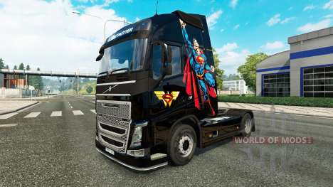 Superman de la peau pour Volvo camion pour Euro Truck Simulator 2