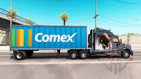 Haut Comex in einem all-Metall-Anhänger für American Truck Simulator