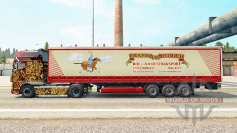 Haut Frank de Ridder auf einen Vorhang semi-trai für Euro Truck Simulator 2