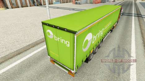 Haut, Bringen Logistik auf einen Vorhang semi-tr für Euro Truck Simulator 2