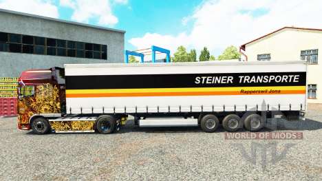 Steiner Transporte Haut auf dem Anhänger Vorhang für Euro Truck Simulator 2