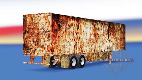 Haut Rusty auf gekühlten Auflieger für American Truck Simulator