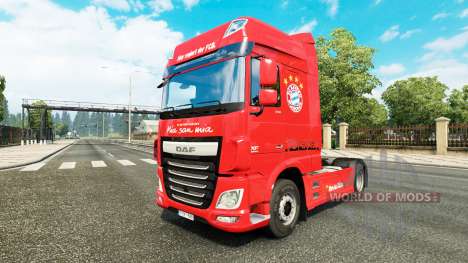 Der FC Bayern München skin für DAF-LKW für Euro Truck Simulator 2