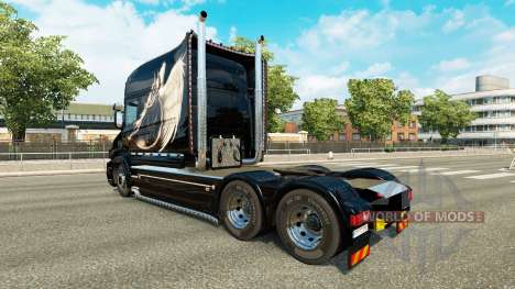 Ange noir de la peau pour Scania T camion pour Euro Truck Simulator 2