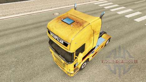 La peau sale à Chenille tracteur Scania pour Euro Truck Simulator 2