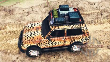 VAZ-21214 (Lada 4x4 Urbain) tiger pour Spin Tires