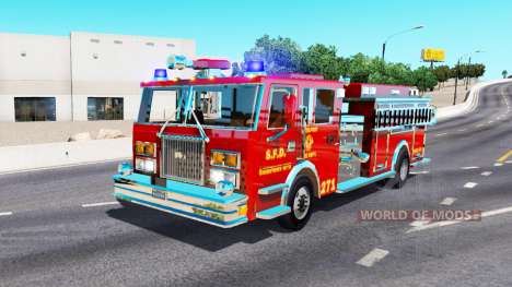 Camion de pompiers pour American Truck Simulator