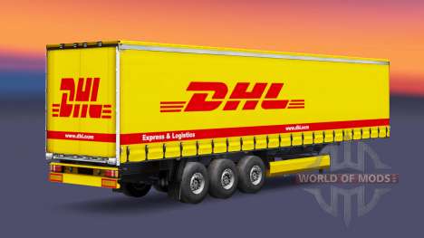 Haut-DHL Express & Logistics auf dem Anhänger für Euro Truck Simulator 2