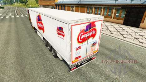 Haut Campofrio auf einen Vorhang semi-trailer für Euro Truck Simulator 2