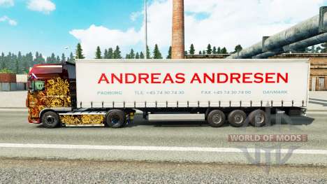 La peau Andreas Andresen sur rideau semi-remorqu pour Euro Truck Simulator 2